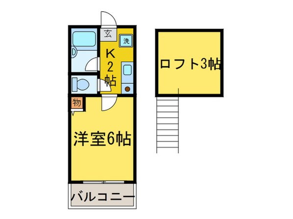 プレシャスハイツ武蔵中原Ａの物件間取画像